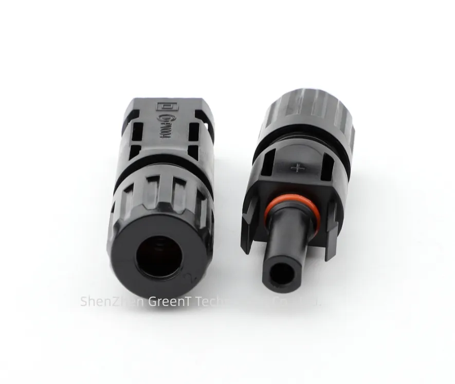 Fil mâle femelle étanche Pvc Cable Lug Battery Connector Panel Mounting High Pressure Solar Dc 2 Pin Black Ip67 Standard Ppo