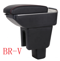 Jettamk5 Golf 6 2005-2011 DA-6134 Accoudoir central rotatif en cuir pour console avant avec boîte de rangement et porte-gobelet
