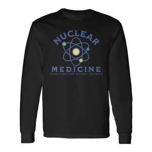 T-shirt à manches longues sur le thème de la médecine nucléaire, design pour technicien en radiologie - Product Image 2