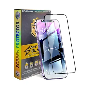 Tempered Glass Phone Screen Protector 6D Full Cover Screen For Iphone 15 14 13 12 11 Pro Max Hydrogel Screen Protector