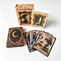 Cartas de Tarot con Borde Negro y Logotipo Personalizado, Cartas de Oráculo Impresas a Medida, Baraja de Tarot Original con Caja Magnética