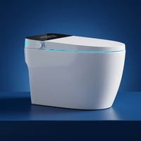 Siège de toilette automatique confortable, siège chauffant, auto-nettoyant, design moderne, toilette intelligente à poser au sol pour salle de bain