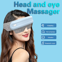 Luftdruckvibration digitales Augenmassage-Gerät mit Wärmekompression sichtbare Augenpflege-Maske mit Musik