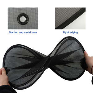 Pare-soleil de voiture Autoway Protect Kids Pet Sheaths, isolation, blocage des rayons UV, ventouse en aluminium, pliable, nylon, 44x36cm, noir - Product Image 2