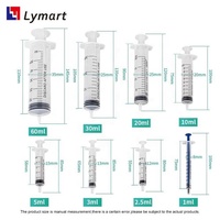 1ml 2.5ml 3ml 5ml 10ml 20ml 30ml 60ml 100ml Seringue en plastique