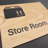 Panneau personnalisé en métal avec signalisation Braille ADA, plaque en acier, signalisation ADA en aluminium pour porte de bâtiment, chambre, mur, signalisation acrylique pour toilettes accessibles