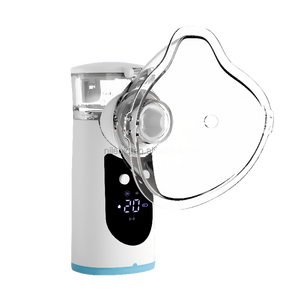 Nébuliseur portable à mailles haute performance avec écran numérique, certifié CE, rechargeable par USB, débit de nébulisation de 0,25 ml/min pour l'asthme - Product Image 2