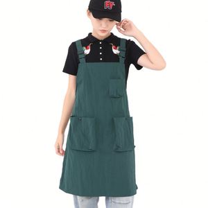 Wholesale Custom Logo Sustainable European Style <b>Kitchen</b> Work Clothes Waterproof Bib Cotton <b>Apron</b> Cross-Border for - Product Image 2