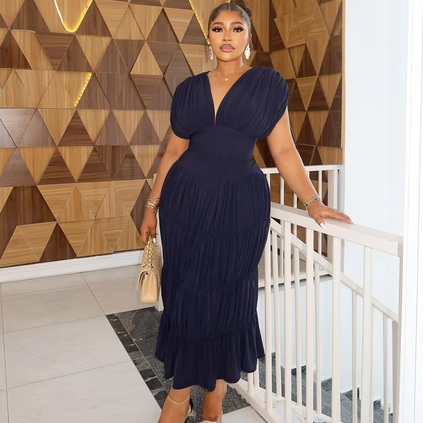 green emerald velvet dress Aria Dress | Navy | Women's Business Attire