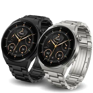 22mm double-press fivela liga de titânio super leve três contas cinta para Huawei assistir GT3ro/GT3/GT2 relógio banda