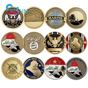 Moneda Conmemorativa Personalizada de la Bandera de Irak, Mapa de la Base Aérea, Recuerdos de las Fuerzas, Medallón de Veterano, Moneda de Desafío Personalizada de Irak - Product Image 1