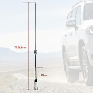 Antena de Látigo de Acero Inoxidable VM10A 147MHz CB, Base de Resorte Flexible de Alta Resistencia para Camioneta, Jeep, Todoterreno, <span class=keywords><strong>Radio</strong></span> de Banda Ciudadana - Product Image 1