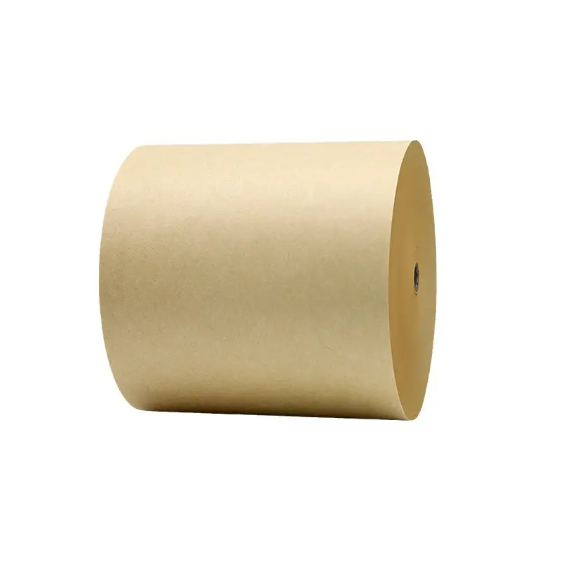 กระดาษคราฟท์เคลือบซิลิโคนสีน้ำตาลขาว85-120gsm กระดาษยักษ์กระดาษ PE