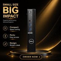 Mini PC Dell QCM1250, Procesador I3/I5 de 14ª Generación, Memoria DDR5, Almacenamiento SSD, Nueva Computadora de Escritorio Portátil con Windows 10 en Stock