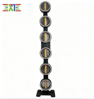 Projecteur de scène PAR en alliage d'aluminium 260W RGBW LED DMX512 de style rétro avec gradation 32 bits pour clubs, églises, mariages, entrepôts et événements