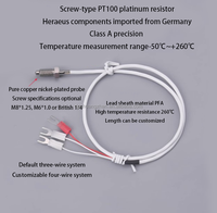 Sonde de résistance thermique PT1000 importée d'Allemagne, type à visser, à résistance au platine