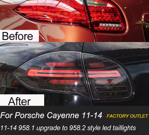 AURON Nuevas Luces Traseras LED para Cayenne 2011-2014 985.1, Actualización con Señal de Giro Dinámica y Luces de Freno, Ajuste Universal - Product Image 6
