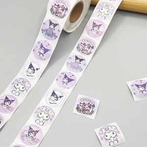 500 Pegatinas Redondas de PVC con Diseño de Perro de Canela, por Rollo, Autoadhesivas, Etiquetas para Juguetes Infantiles y Decoración para Agendas - Product Image 6