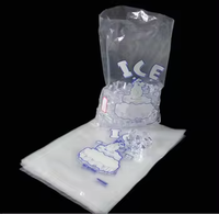 Sacs à glaçons de voyage en plastique transparent robuste de haute qualité, durables, portables et ouverts sur le dessus, de qualité alimentaire pour la vente en gros