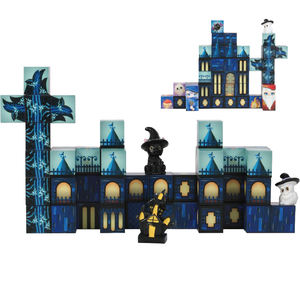 Onshine, 106 Uds., Castillo Mágico, juego magnético, bloques <span class=keywords><strong>de</strong></span> construcción del mundo, mina, cubos <span class=keywords><strong>de</strong></span> construcción magnéticos, juguetes para niños, 2,0 cm ASTM CE - Product Image 4