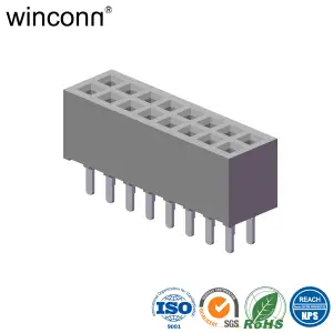 Board To Board Power Signal Soldeer Horizontaal Lichaam Messing Hoge Stroom 2Mm Vrouwelijke Header Connector