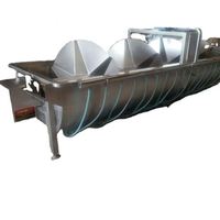 Usine Vente Directe Volaille Poulet Canard Abattoir Abattoir Maison Traitement Vis Spin Spirale Refroidissement Par Eau Refroidisseur Machine