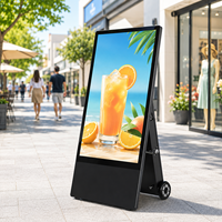Pantalla Digital para Exteriores de Alto Brillo AIYOS con Batería Recargable, Pantalla LCD Impermeable y Análisis Inteligente Opcional