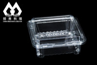 Gobelet en PLA compostable 100% biodégradable, contenants alimentaires rectangulaires en PLA biodégradable avec couvercle