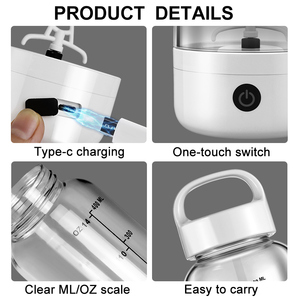 Mezclador eléctrico automático de proteína, mezclador de movimiento portátil, vórtice, <span class=keywords><strong>Tornado</strong></span>, botella - Product Image 3
