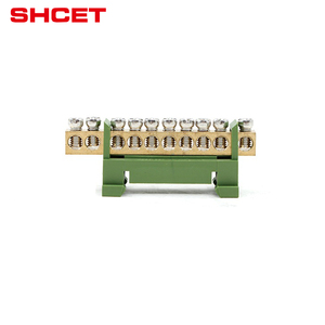 Nhà máy OEM mặt đất Brass Trái Đất khối thiết bị đầu cuối dây đồng liên kết 4way 10way zero dòng thanh Brass nền tảng thiết bị đầu cuối xe buýt thanh khối - Product Image 5