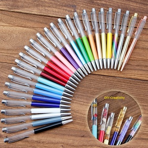 Bolígrafos Multifuncionales de Metal Vacíos Quicksand DIY Personalizables con Varilla de Accesorios de 1.0mm, Creativos, Transfronterizos, Tinta Negra/Azul - Product Image 1