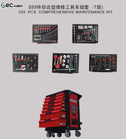 Boîte à outils mobile ODM/OBM personnalisable avec poignée Garantie 1 an Ensemble de service d'affichage de boîtier de chariot à outils