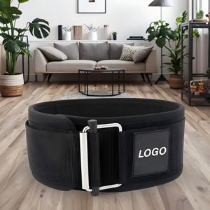 Cinturón de Soporte Lumbar Transpirable de Nailon con Logotipo Personalizado y Diseño de Autobloqueo para Levantamiento de Pesas y Entrenamiento Funcional - Product Image 2