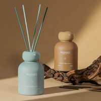 Diffuseur d'huiles essentielles en verre de luxe 150 ml, sans alcool, longue durée, coffret cadeau moderne pour mariages