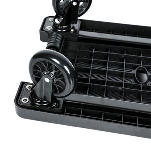 Chariot à bagages pliable avec poignée ergonomique, portable, à 4 roues, conception de charge lourde avec capacité de 100 kg - Product Image 6