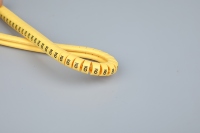 1 Rouleau de fil d'identification de câble, 1,5 à 10 m², 0 à 9, Marqueur de câble en PVC à clipser codé pour l'électronique et les ordinateurs