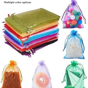 Sacs à cordon en <span class=keywords><strong>organza</strong></span> personnalisés en gros avec logo, pochettes réutilisables, petits emballages cadeaux pour cosmétiques/bonbons/sucres/vin/parfums - Product Image 3