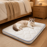 Coussin pour chat en silicone personnalisé en usine, avec mini ressorts ensachés, en latex, rafraîchissant, de voyage, avec housse amovible et lavable