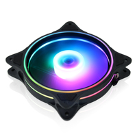 Radiateur CPU AntarcChill à haut débit d'air, 4 broches PWM, LED RGB PWM, 9 pales, dissipation thermique en aluminium, accessoires PC