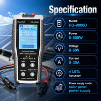 Testeur de panneau solaire intelligent portable MPPT, compteur de puissance PV CE pour 60V MAX, écran TFT de 2,8 pouces pour l'installation et la maintenance