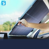 Parasol plegable retráctil para ventana delantera de coche, cubierta para parabrisas