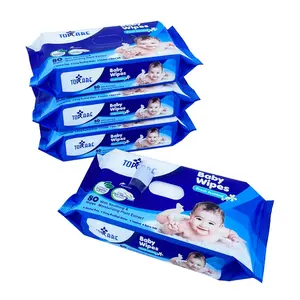 OEM Manufacturer Water Wipes Private Label Unscented High Quality Nonwoven Baby Wet Wipes