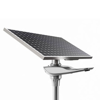 Lámpara Solar de Calle con Panel Solar Integrado, IP65 Impermeable, Alimentación CA, Aleación de Aluminio, Iluminación Exterior para Carreteras, Fabricante Chino