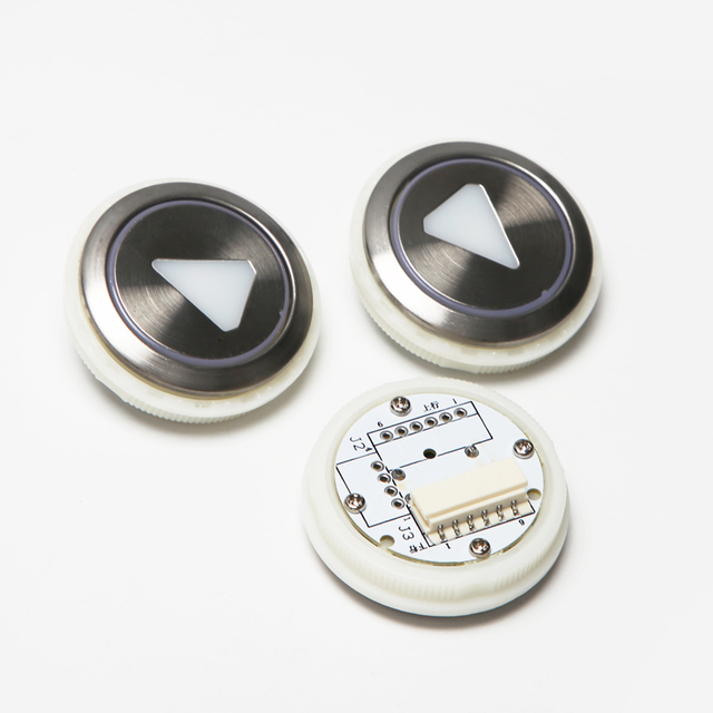 Modern Stainless Steel Elevator Circular Touch Button AN181/180 Contemporary Design 3D Model Design Capable for Villa Apartment