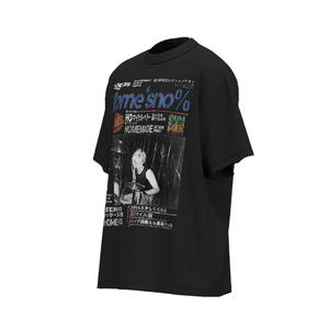 T-shirt Homme Coton Lavé Coupe Droite Manches Courtes Imprimé Rock Culturel Marque Hip-Hop Urbain Tendance Estivale - Product Image 3