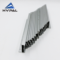 HVPAL HVPAL Mécanisme d'extension de table sous montage 50kg Guide coulissant pliable multi-sections robuste pour table de cuisine cachée