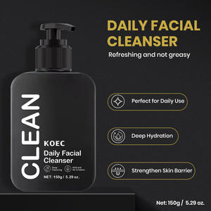 Ensemble de soins de la peau KOEC pour hommes, nettoyant visage et hydratant pour le visage 150g, vente en gros, crème hydratante pour le visage et nettoyant pour le visage pour tous les types de peau - Product Image 2