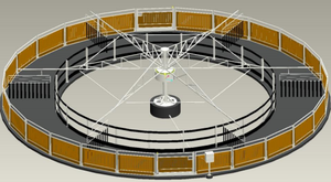 Máquina de correr para caminar por caballos, Motor para 6/8 posiciones con valla eléctrica y controlador - Product Image 3
