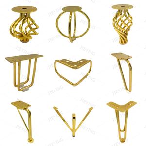 जिइंग यूरोपीयन मार्केट सोफा एक्सेसरीज फर्नीचर हार्डवेयर फीट y आकार सोफे धातु पैर सोने के सोफे पैर - Product Image 4