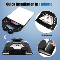 Pour Starlink Mini toit de voiture support de montage magnétique Base en métal en aluminium Kit de montage plat pour Starlink Mini antenne Support de voiture